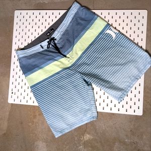 Hurley Board Shorts Striped Men's Size 36